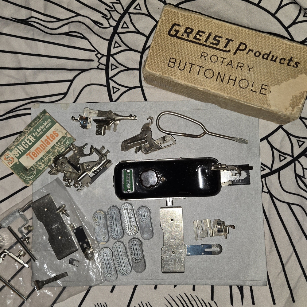 GREIST Vintage Sewing Accessories. LOT Button Holes Etc....Bundle
